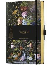 Bilježnica Castelli Vintage Floral - Peony, 13 x 21 cm, s linijama