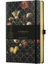 Bilježnica Castelli Vintage Floral - Tulip, 13 x 21 cm, s linijama