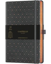 Bilježnica Castelli Copper & Gold - Honeycomb Copper, 13 x 21 cm, s linijama