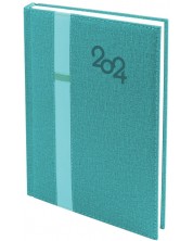 Dnevnik Spree Denim - S gumicom za olovku, 168 listova, zeleni, 2024 -1