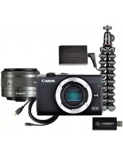 Fotoaparat bez zrcala Canon - EOS M200 Streaming kit, Black