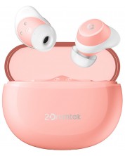 Bežične slušalice A4tech - B27 2Drumtek, TWS, ružičaste