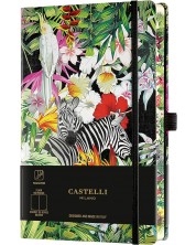 Dnevnik Castelli Eden - Zebras, 13 x 21 cm, bijeli listovi -1