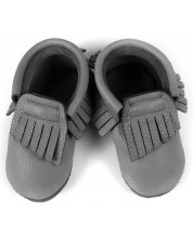 Cipele za bebe Baobaby - Moccasins, grey, veličina XS