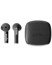 Bežične slušalice Sudio - N2, TWS, crne -1