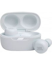 Bežične slušalice s mikrofonom JBL - Live Free NC+, ANC, TWS, bijele