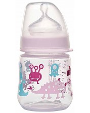 Bočica za bebe NIP - РР, Flow S, 0 m+, 150 ml, Girl  -1