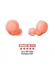 Bežične slušalice Sony - WF-C500, TWS, narančaste -1
