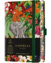 Bilježnica Castelli Eden - Elephant, 9 x 14 cm, na linije -1