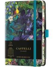 Bilježnica Castelli Eden - Lily, 9 x 14 cm, na linije