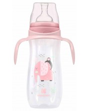 Bočica za bebe KikkaBoo Jungle King - РР, 400 ml, ružičasta -1