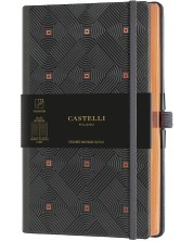Bilježnica Castelli Copper & Gold - Maya Copper, 13 x 21 cm, s linijama -1