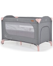 Krevetić za bebe na dvije razine Cangaroo - Skyglow 2, ružičasti -1