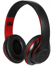 Bežične slušalice s mikrofonom Xmart - 06R, crno/crvene