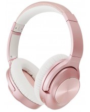 Bežične slušalice s mikrofonom PowerLocus - CD, ANC, ružičaste -1