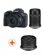 Kamera bez ogledala Canon - EOS R50 + RF-S 18-45mm, f/4.5-6.3 IS STM + 55-210mm, f/5-7.1 IS STM + Objektiv Canon - RF-S, 10-18mm, f/4.5-6.3, IS STM -1
