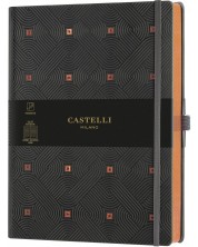 Bilježnica Castelli Copper & Gold - Maya Copper, 19 x 25 cm, na linije