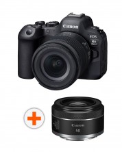 Kamera bez ogledala Canon - EOS R6 Mark II, RF 24-105mm, f/4-7.1 IS STM + Objektiv Canon - RF 50mm, F/1.8 STM