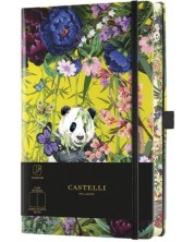 Dnevnik Castelli Eden - Panda, 13 x 21 cm, bijeli listovi