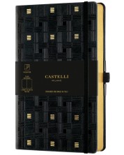 Dnevnik Castelli Copper & Gold - Weaving Gold, 13 x 21 cm, s linijama