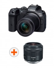 Kamera bez ogledala Canon - EOS R7, RF-S 18-150mm IS STM, Black + Objektiv Canon - RF 35mm f/1.8 IS Macro STM