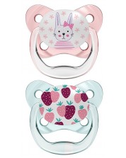 Duda za bebe Dr. Brown's - PreVent, 0-6 mjeseci, 2 komada, roza