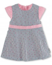 Haljina za bebe s UV30+ zaštitom Sterntaler - Prugasta, 68 cm, 5-6 mjeseci -1