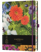 Bilježnica Castelli Eden - Orchid, 19 x 25 cm, na linije