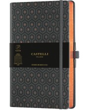 Bilježnica Castelli Copper & Gold - Honey Copper, 9 x 14 cm, na linije