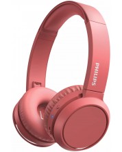 Bežične slušalice s mikrofonom Philips - TAH4205RD, crvene -1