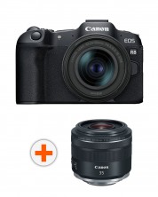 Kamera bez ogledala Canon - EOS R8, RF 24-50mm, f/4.5-6.3 IS STM + Objektiv Canon - RF 35mm f/1.8 IS Macro STM -1