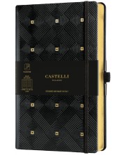 Dnevnik Castelli Copper & Gold - Maya Gold, 13 x 21 cm, bijeli listovi