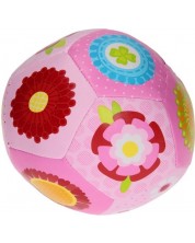 Mekana lopta za bebe Happy World - 14 cm, ružičasta -1