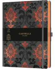 Bilježnica Castelli Copper & Gold - Baroque Copper, 19 x 25 cm, na linije -1
