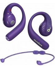 Bežične slušalice Anker - Soundcore AeroFit Pro, TWS, ljubičaste -1