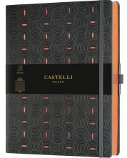 Bilježnica Castelli Copper & Gold - Rice Grain Copper, 19 x 25 cm, na linije
