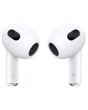 Bežične slušalice Apple - AirPods 3, Lightning Case, TWS, bijele -1