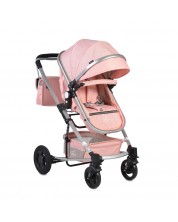 Kombinirana kolica za bebu Moni - Gigi, ružičasta -1