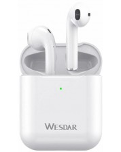 Bežične slušalice Wesdar - TWS20PRO, TWS, bijele -1