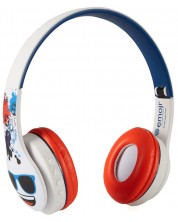Bežične slušalice s mikrofonom Emoji – Game, dječje, plave