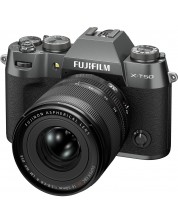 Kamera bez ogledala Fujifilm - X-T50, XF 16-50 mm, Charcoal Silver