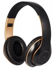 Bežične slušalice s mikrofonom Xmart - 06R, crno/zlatne