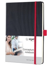 Dnevnik Sigel Conceptum - A5, crna -1