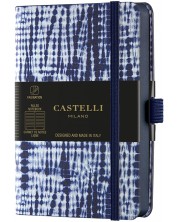 Bilježnica Castelli Shibori - Jute, 9 x 14 cm, s linijama -1