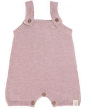 Dječji kombinezon Lassig - Cozy Knit Wear, 50-56 cm, 0-2 mjeseca, rozi -1