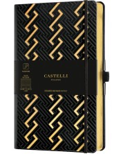 Bilježnica Castelli Copper & Gold - Roman Gold, 9 x 14 cm, na linije