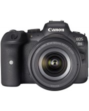 Fotoaparat bez zrcala Canon - EOS R6, RF 24-105mm, f/4-7.1 IS STM, crni -1