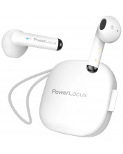 Bežične slušalice PowerLocus - PLX1, TWS, bijele