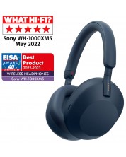 Bežične slušalice s mikrofonom Sony - WH-1000XM5, ANC, plave -1