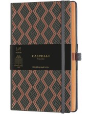 Bilježnica Castelli Copper & Gold - Greek Copper, 13 x 21 cm, s linijama